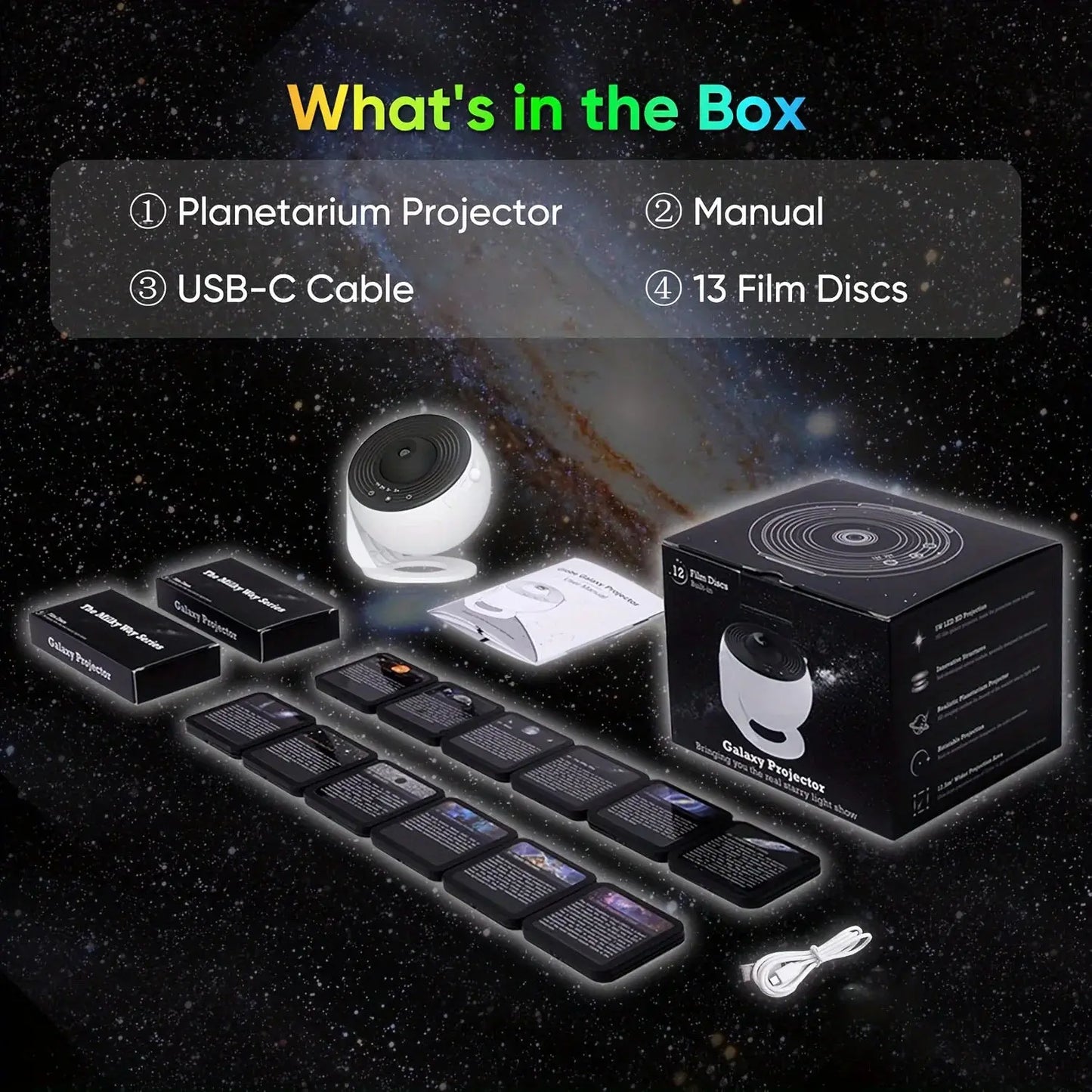 13 in 1 Star Projector, Planetarium Galaxy Projector for Bedroom, Aurora Projector, Night Light Projector for Kids Adults luxecrown.co.uk