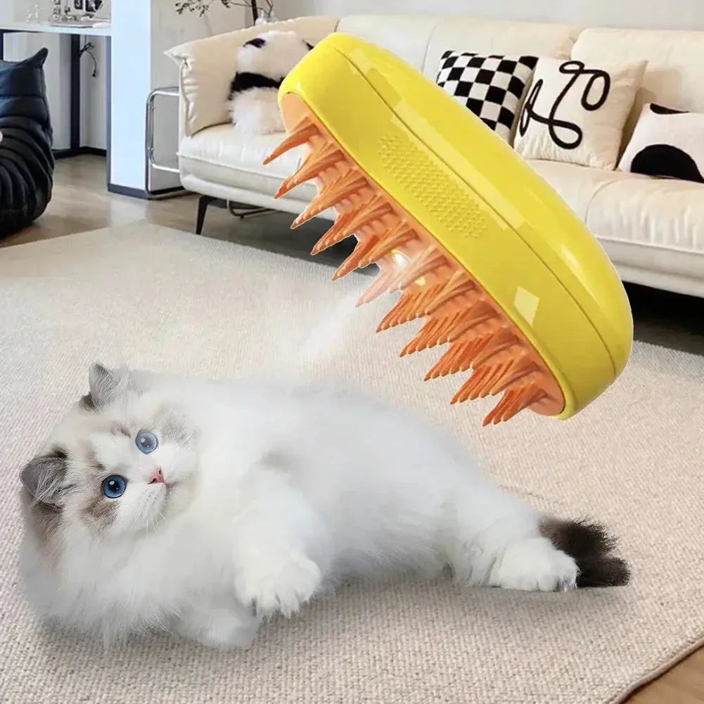 1~2pcs Steamy Pet Grooming Brush, 3-in-1 Spray Massage Dog Cat Comb, Loose Hair & Tangled Fur Removal luxecrown.co.uk