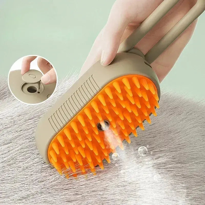 1~2pcs Steamy Pet Grooming Brush, 3-in-1 Spray Massage Dog Cat Comb, Loose Hair & Tangled Fur Removal luxecrown.co.uk