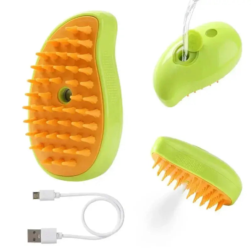 1~2pcs Steamy Pet Grooming Brush, 3-in-1 Spray Massage Dog Cat Comb, Loose Hair & Tangled Fur Removal luxecrown.co.uk