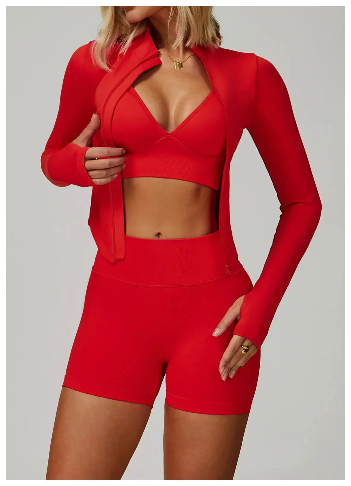2/3PCS Yoga Suit Sports Set Women Tracksuit Gym Set Seamless Running Workout Set Push Up Long Sleeve Sports Jacket Yoga Clothing luxecrown.co.uk