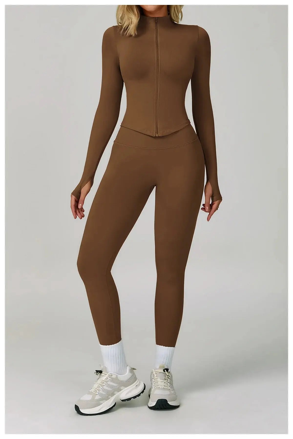 2/3PCS Yoga Suit Sports Set Women Tracksuit Gym Set Seamless Running Workout Set Push Up Long Sleeve Sports Jacket Yoga Clothing luxecrown.co.uk