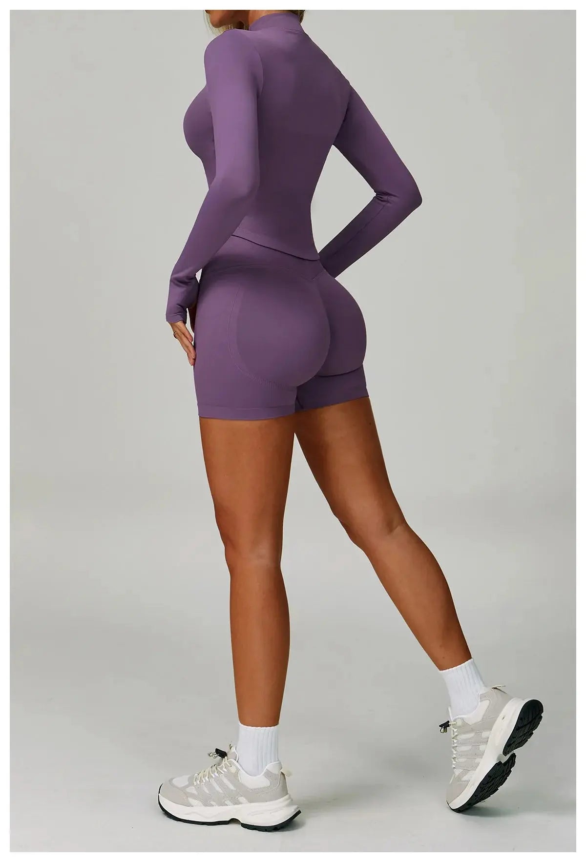 2/3PCS Yoga Suit Sports Set Women Tracksuit Gym Set Seamless Running Workout Set Push Up Long Sleeve Sports Jacket Yoga Clothing luxecrown.co.uk