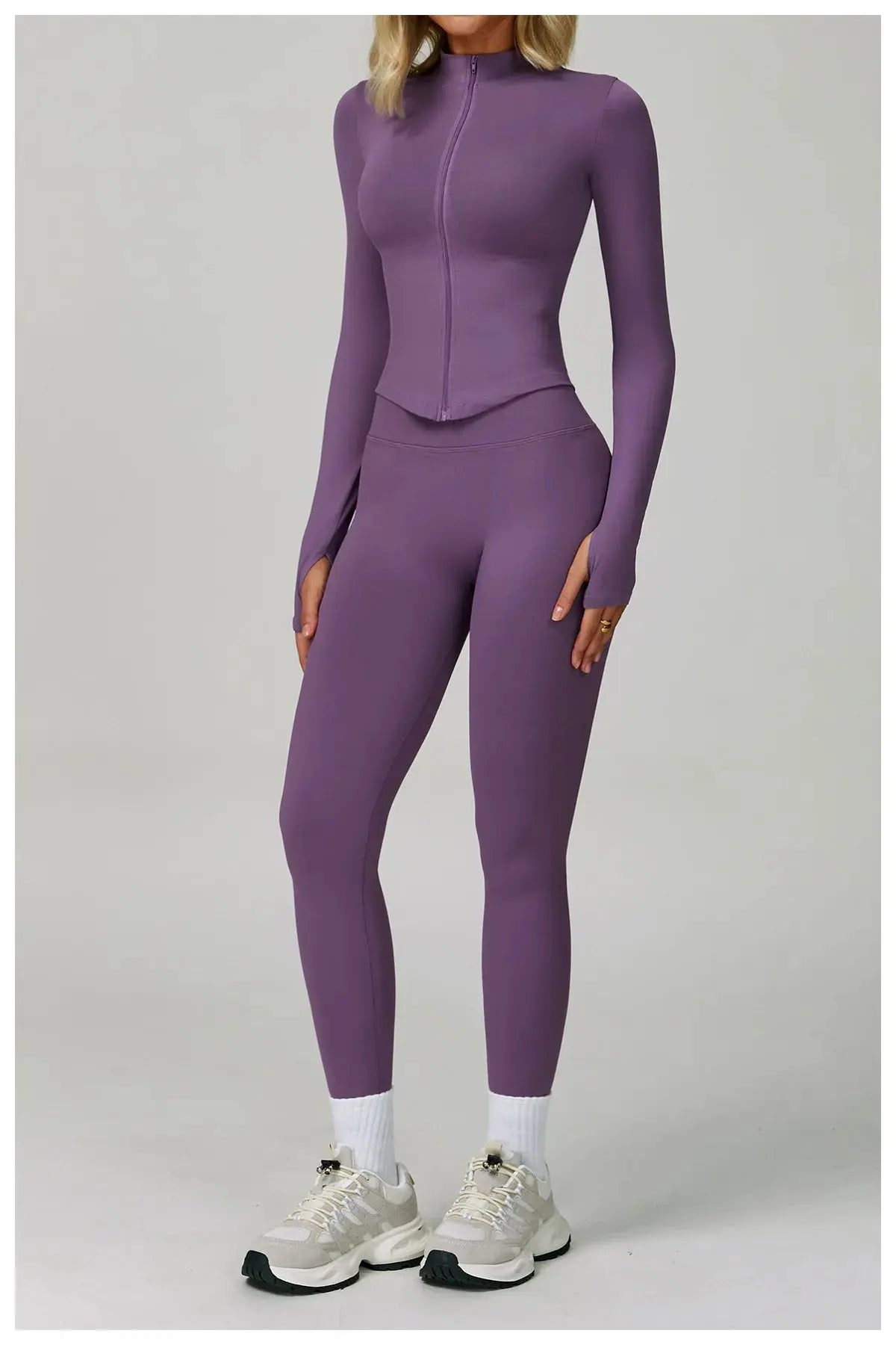 2/3PCS Yoga Suit Sports Set Women Tracksuit Gym Set Seamless Running Workout Set Push Up Long Sleeve Sports Jacket Yoga Clothing luxecrown.co.uk