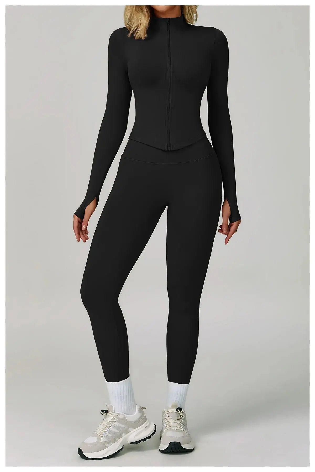 2/3PCS Yoga Suit Sports Set Women Tracksuit Gym Set Seamless Running Workout Set Push Up Long Sleeve Sports Jacket Yoga Clothing luxecrown.co.uk