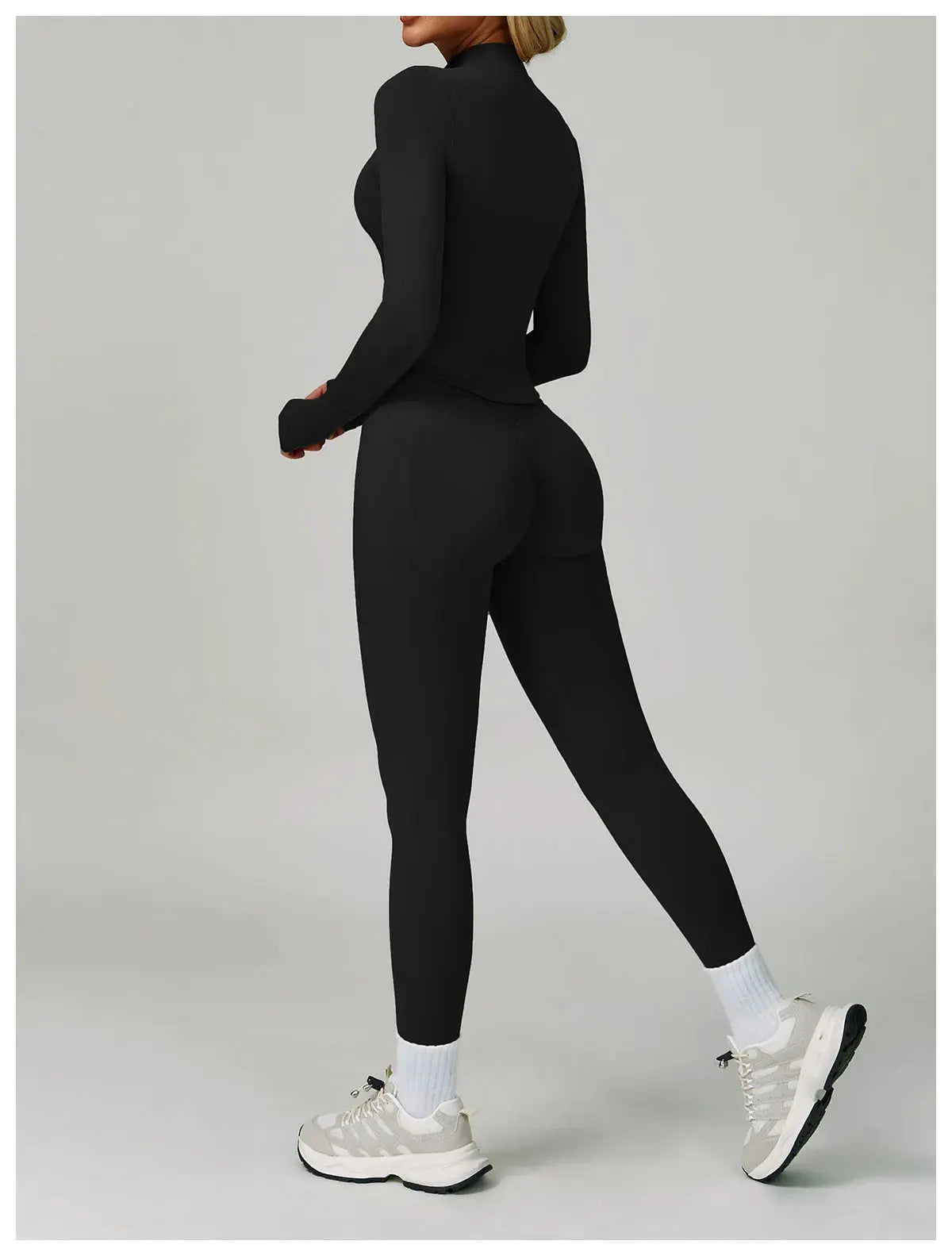 2/3PCS Yoga Suit Sports Set Women Tracksuit Gym Set Seamless Running Workout Set Push Up Long Sleeve Sports Jacket Yoga Clothing luxecrown.co.uk