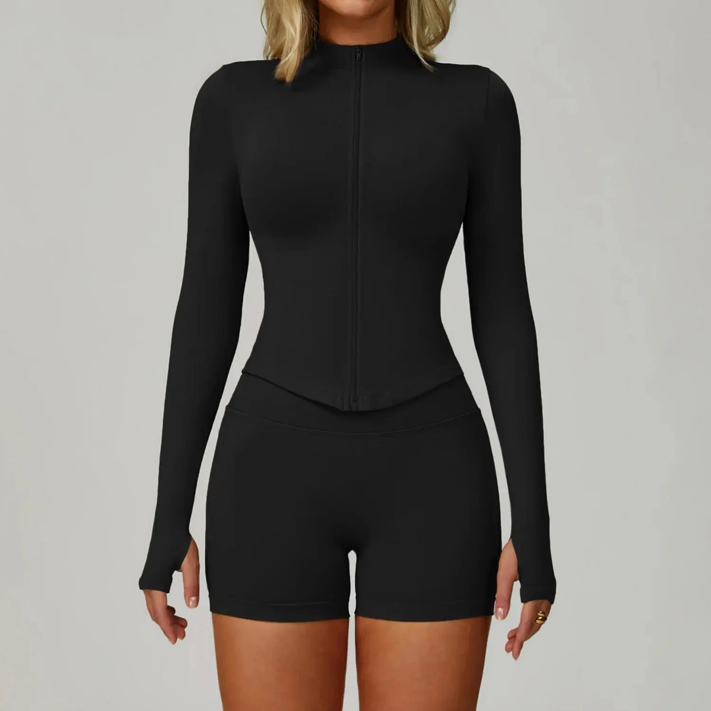 2/3PCS Yoga Suit Sports Set Women Tracksuit Gym Set Seamless Running Workout Set Push Up Long Sleeve Sports Jacket Yoga Clothing luxecrown.co.uk