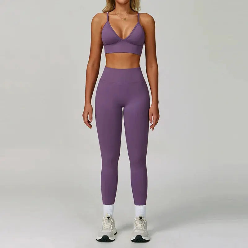 2/3PCS Yoga Suit Sports Set Women Tracksuit Gym Set Seamless Running Workout Set Push Up Long Sleeve Sports Jacket Yoga Clothing luxecrown.co.uk