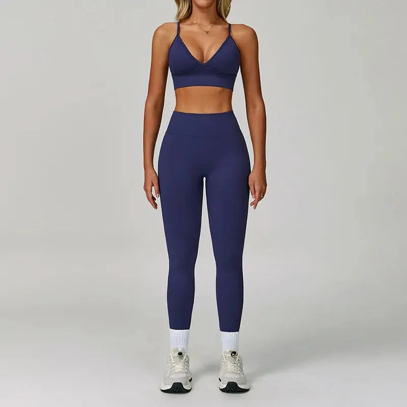 2/3PCS Yoga Suit Sports Set Women Tracksuit Gym Set Seamless Running Workout Set Push Up Long Sleeve Sports Jacket Yoga Clothing luxecrown.co.uk