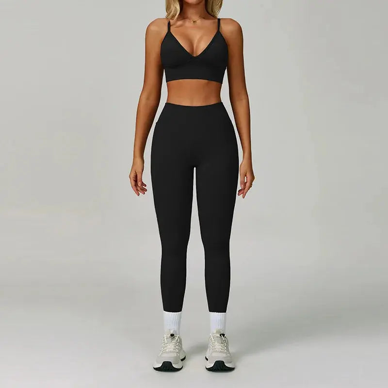 2/3PCS Yoga Suit Sports Set Women Tracksuit Gym Set Seamless Running Workout Set Push Up Long Sleeve Sports Jacket Yoga Clothing luxecrown.co.uk