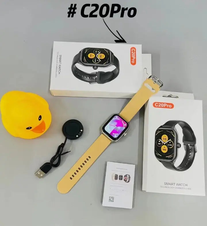 2024 C20 Pro Smartwatch – Fitness & Sleep Tracker, BT Calls, Sport Mode & Smart Alerts Streetsharks