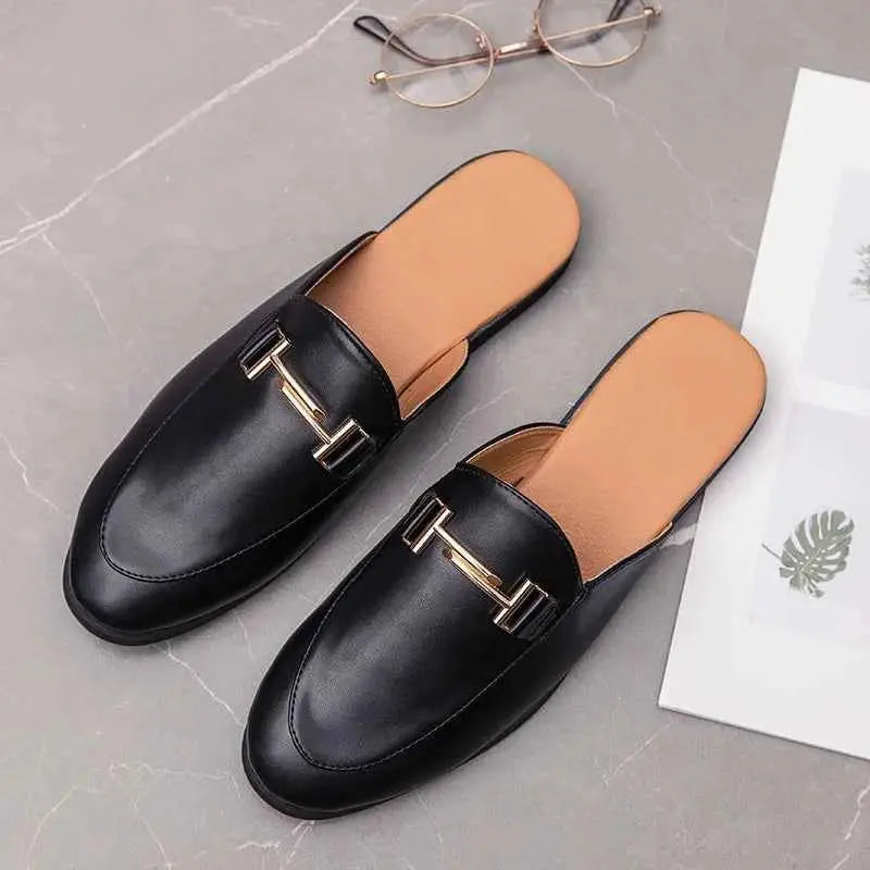2024 Loafers Men Casual Shoes Men Flat Muller Shoes Fashion Club Comfort Slippers Luxury Trendy Summer Gents Shoes Leisure Walk