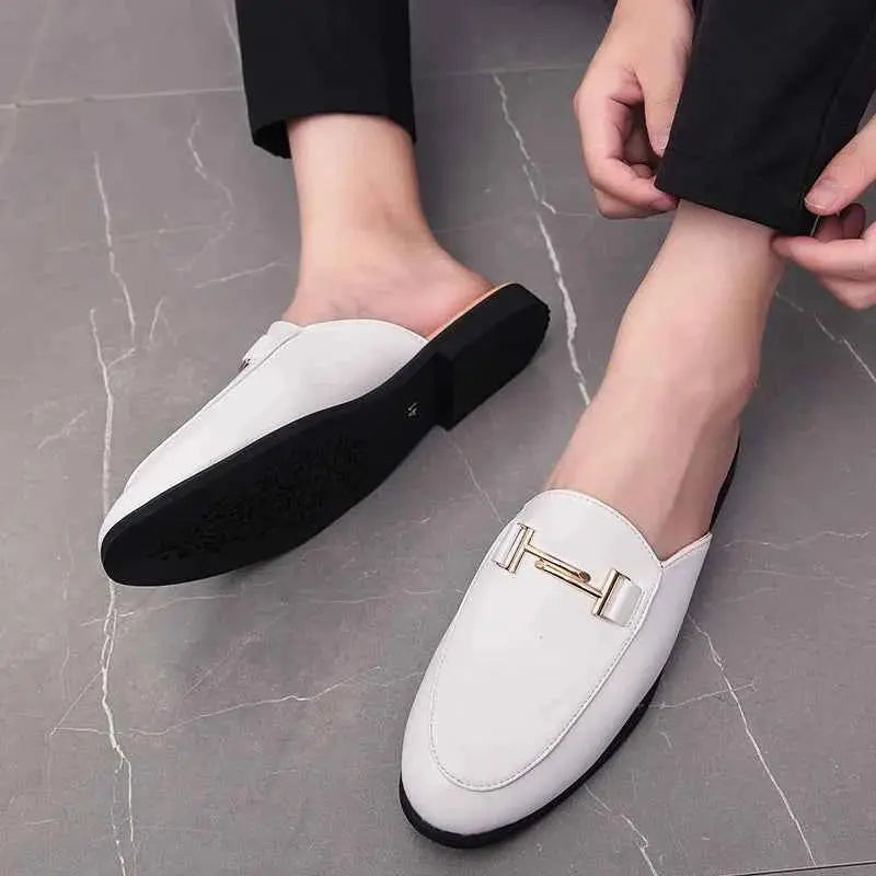2024 Loafers Men Casual Shoes Men Flat Muller Shoes Fashion Club Comfort Slippers Luxury Trendy Summer Gents Shoes Leisure Walk