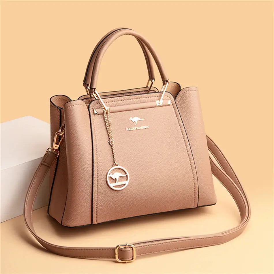 2024 Luxury Women Designer 3 Layers Shoulder Crossbody Sac Ladies Large Capacity Leather Handbags Shopper Brand Messenger Totes Streetsharks