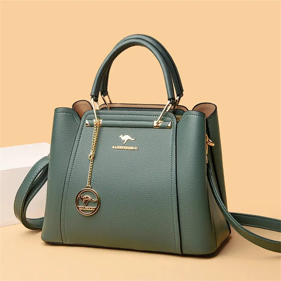 2024 Luxury Women Designer 3 Layers Shoulder Crossbody Sac Ladies Large Capacity Leather Handbags Shopper Brand Messenger Totes Streetsharks