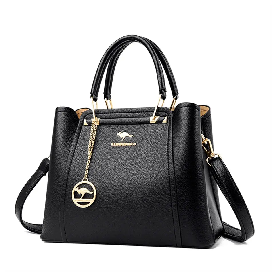 2024 Luxury Women Designer 3 Layers Shoulder Crossbody Sac Ladies Large Capacity Leather Handbags Shopper Brand Messenger Totes Streetsharks