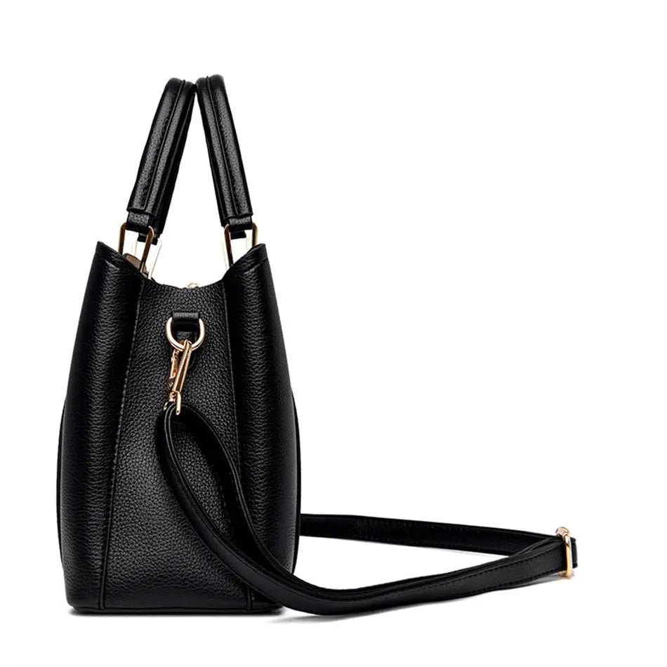 2024 Luxury Women Designer 3 Layers Shoulder Crossbody Sac Ladies Large Capacity Leather Handbags Shopper Brand Messenger Totes Streetsharks