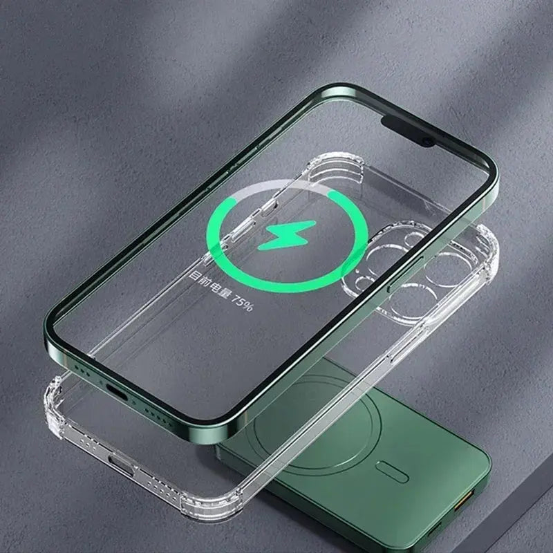 2024 New Wireless Power Bank 100000mAh  Magnetic Qi Portable Powerbank Type C Mini Fast Charger For iPhone Samsung Magsafe Streetsharks