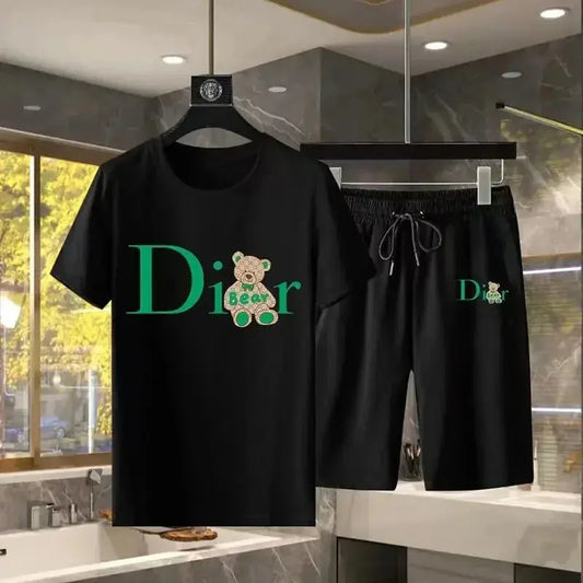 2024 Pure Cotton Luxury Brand Summer Women's T-shirt Fun Bear Print Round Neck Trendy Hip Hop Street Clothing Top S-4XL Streetsharks