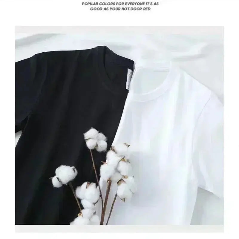 2024 Pure Cotton Luxury Brand Summer Women's T-shirt Fun Bear Print Round Neck Trendy Hip Hop Street Clothing Top S-4XL Streetsharks