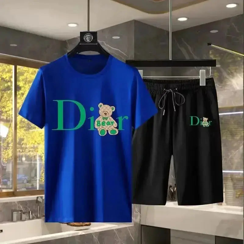 2024 Pure Cotton Luxury Brand Summer Women's T-shirt Fun Bear Print Round Neck Trendy Hip Hop Street Clothing Top S-4XL Streetsharks