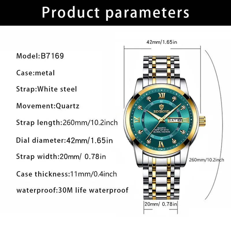 2024 Top Brand Luxury Fashion Diver Watch Men 30ATM Waterproof Date Clock Sport Watches Mens Quartz Wristwatch Relogio Masculino luxecrown.co.uk
