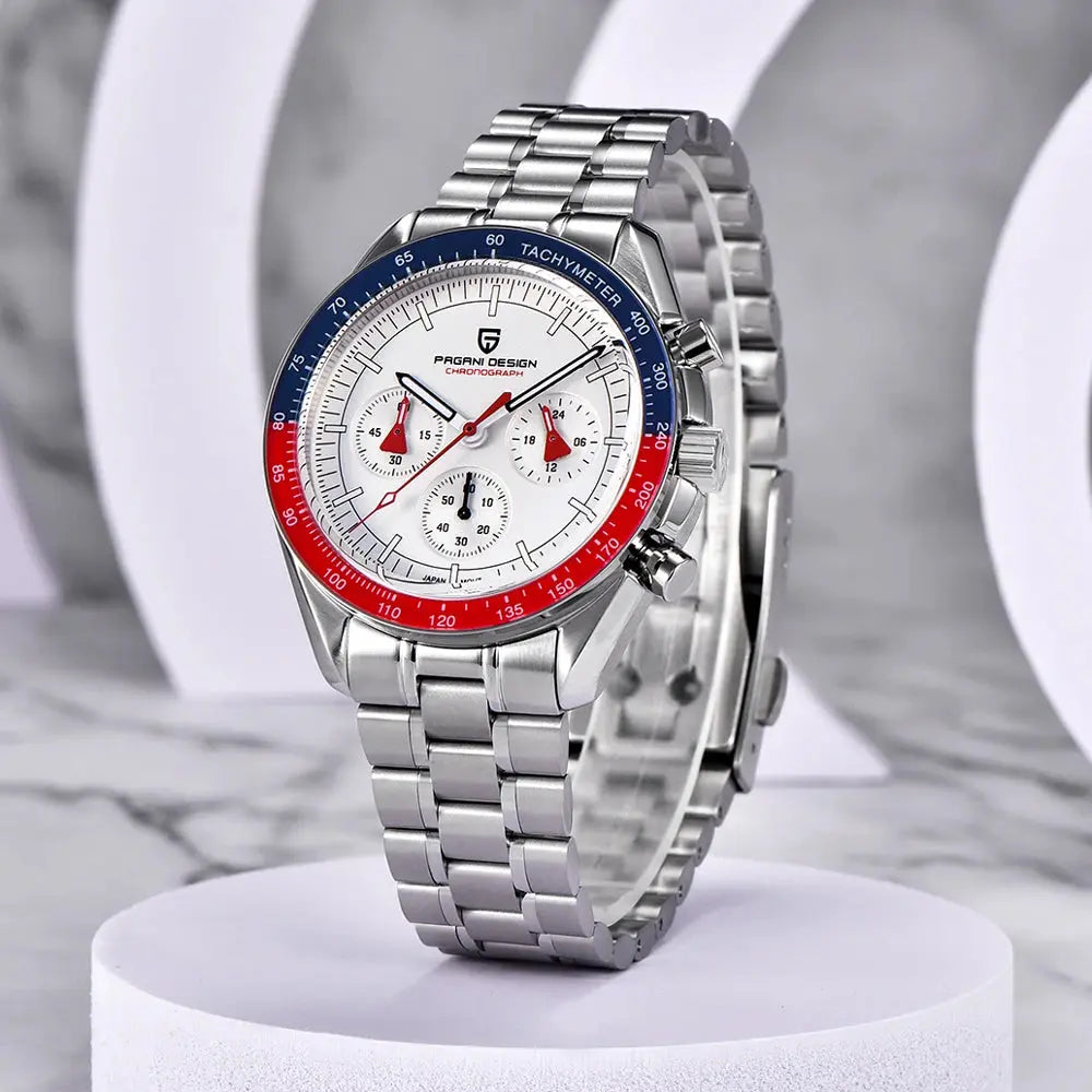2025 New PAGANI DESIGN Moon Men's Watches Top Luxury Quartz Watch Man VK63 Chronograph Wristwatch AR Sapphire Mirror Waterproof luxecrown.co.uk