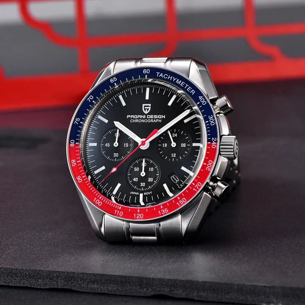 2025 New PAGANI DESIGN Moon Men's Watches Top Luxury Quartz Watch Man VK63 Chronograph Wristwatch AR Sapphire Mirror Waterproof luxecrown.co.uk