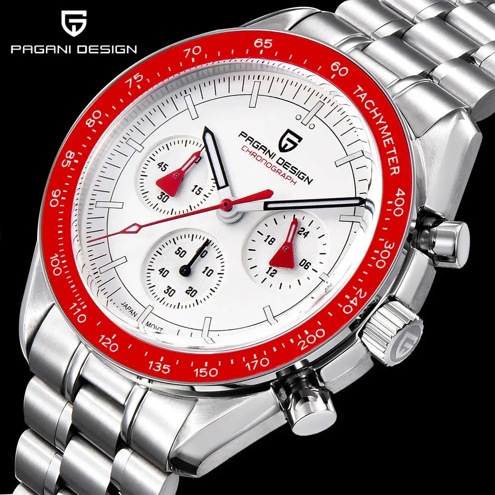 2025 New PAGANI DESIGN Moon Men's Watches Top Luxury Quartz Watch Man VK63 Chronograph Wristwatch AR Sapphire Mirror Waterproof luxecrown.co.uk