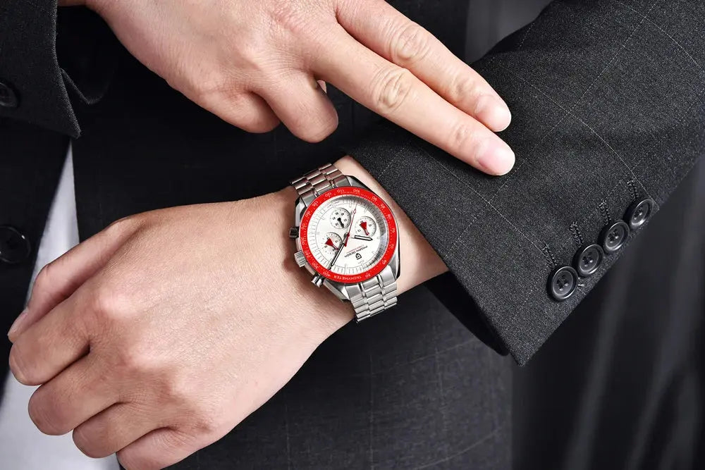 2025 New PAGANI DESIGN Moon Men's Watches Top Luxury Quartz Watch Man VK63 Chronograph Wristwatch AR Sapphire Mirror Waterproof luxecrown.co.uk