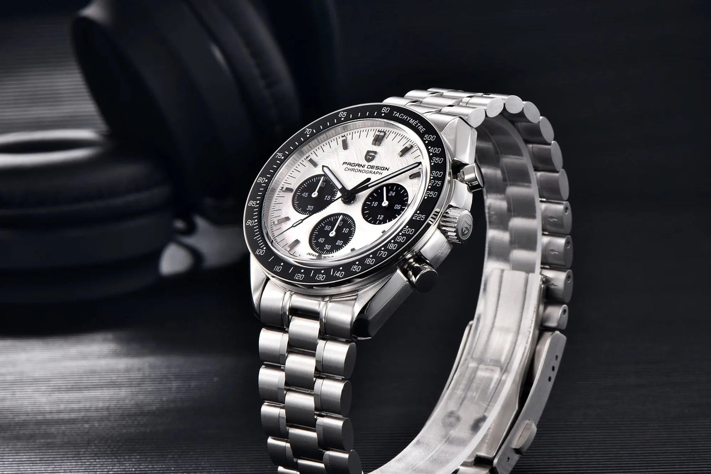 2025 New PAGANI DESIGN Moon Men's Watches Top Luxury Quartz Watch Man VK63 Chronograph Wristwatch AR Sapphire Mirror Waterproof luxecrown.co.uk