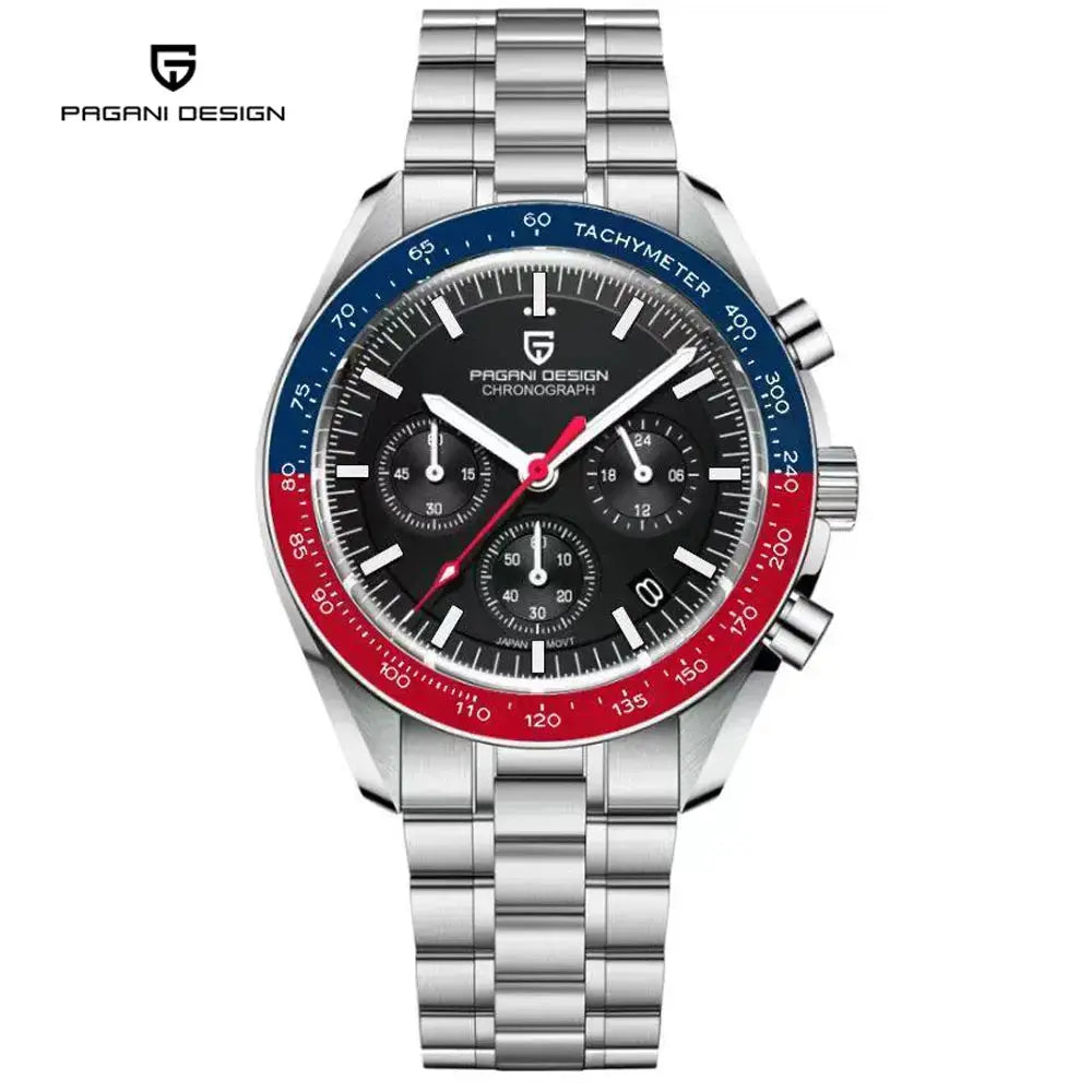 2025 New PAGANI DESIGN Moon Men's Watches Top Luxury Quartz Watch Man VK63 Chronograph Wristwatch AR Sapphire Mirror Waterproof luxecrown.co.uk