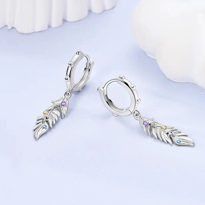 2025 Original 925 Sterling Silver Hoop Earring Zirconia Irregularity Stud Earring For Women Engagement Birthday Jewelry Gift Streetsharks