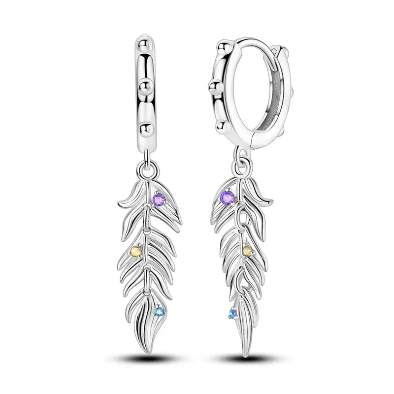 2025 Original 925 Sterling Silver Hoop Earring Zirconia Irregularity Stud Earring For Women Engagement Birthday Jewelry Gift Streetsharks