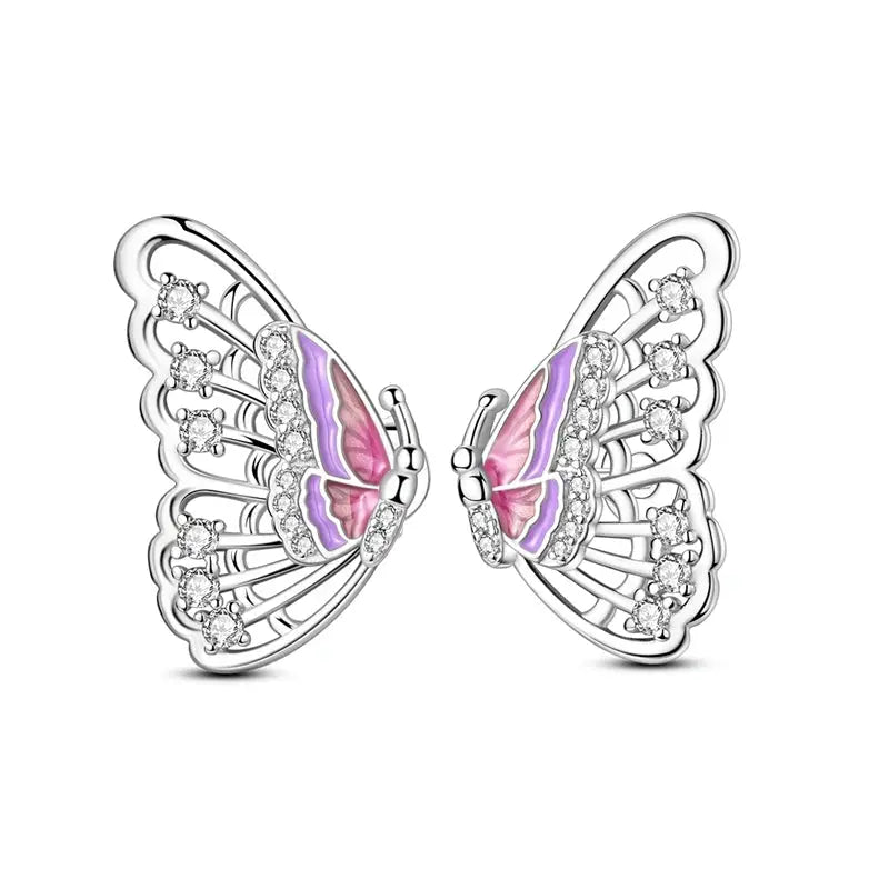 2025 Original 925 Sterling Silver Hoop Earring Zirconia Irregularity Stud Earring For Women Engagement Birthday Jewelry Gift Streetsharks