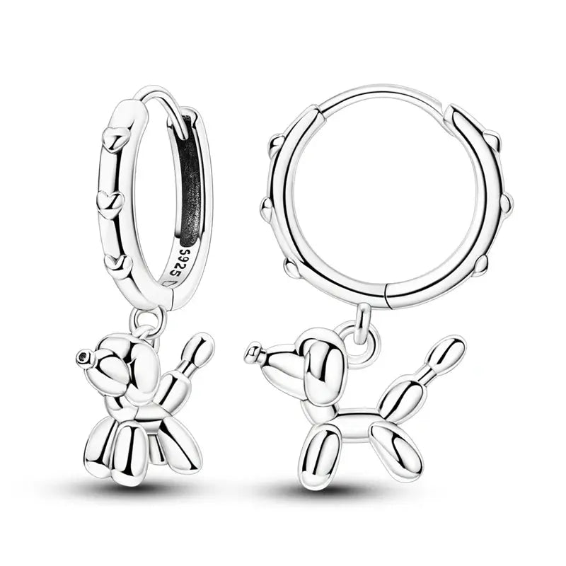 2025 Original 925 Sterling Silver Hoop Earring Zirconia Irregularity Stud Earring For Women Engagement Birthday Jewelry Gift Streetsharks