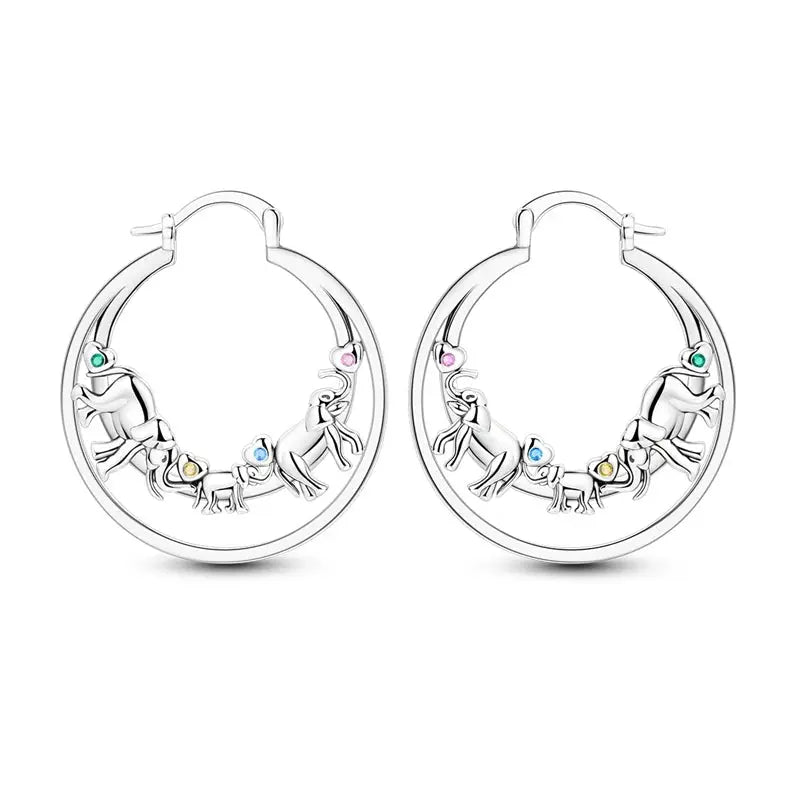 2025 Original 925 Sterling Silver Hoop Earring Zirconia Irregularity Stud Earring For Women Engagement Birthday Jewelry Gift Streetsharks
