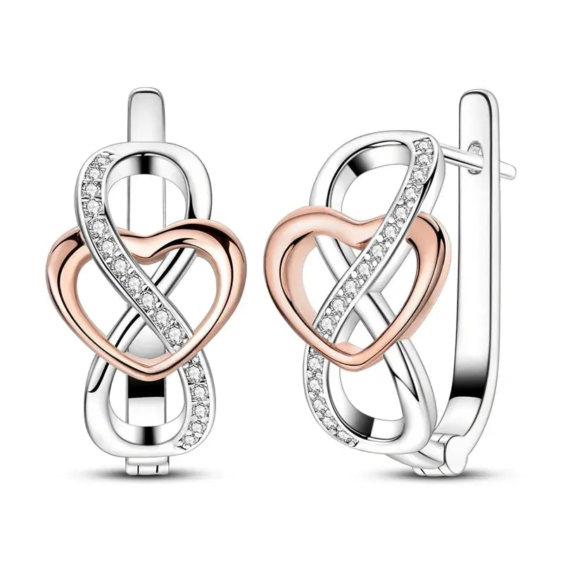 2025 Original 925 Sterling Silver Hoop Earring Zirconia Irregularity Stud Earring For Women Engagement Birthday Jewelry Gift Streetsharks