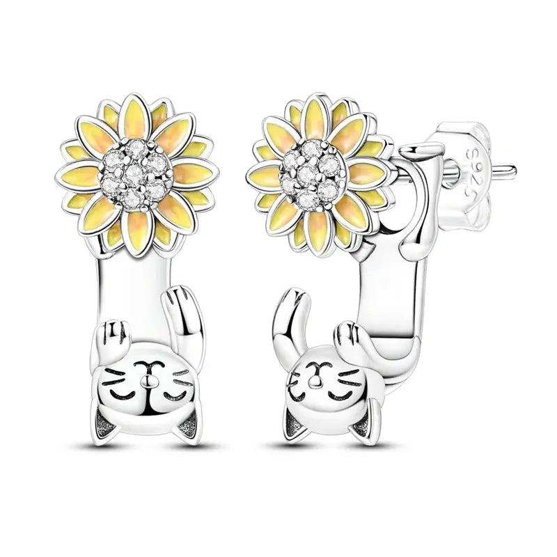 2025 Original 925 Sterling Silver Hoop Earring Zirconia Irregularity Stud Earring For Women Engagement Birthday Jewelry Gift Streetsharks