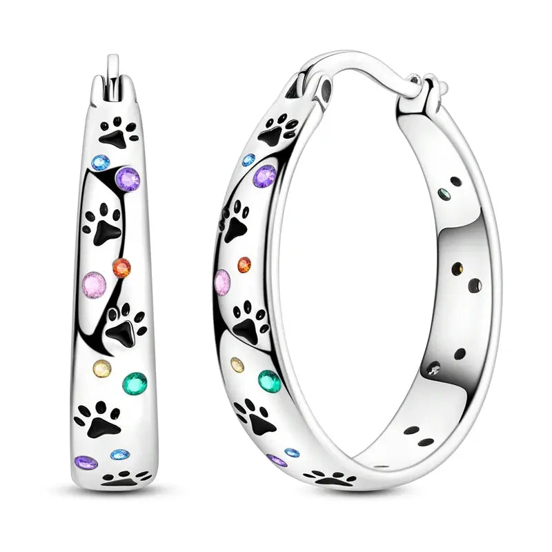 2025 Original 925 Sterling Silver Hoop Earring Zirconia Irregularity Stud Earring For Women Engagement Birthday Jewelry Gift Streetsharks
