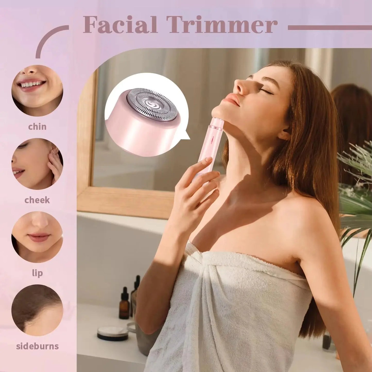 2025 Waterproof Rechargeable Electric Shaver Mini Women Bikini Trimmer Body Hair Remover Mini Double Headed Electric Epilator luxecrown.co.uk