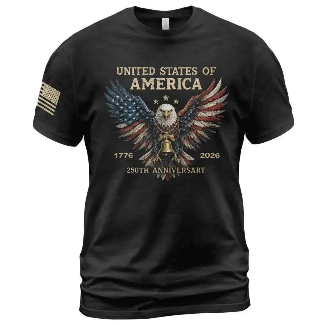 2026 European And American Cross-Border New Amazon Independent Site Men's T-Shirt Summer Digital Print Men's Short-Sleeve