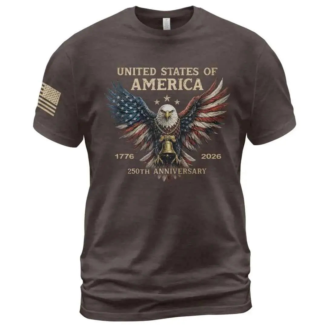 2026 European And American Cross-Border New Amazon Independent Site Men's T-Shirt Summer Digital Print Men's Short-Sleeve