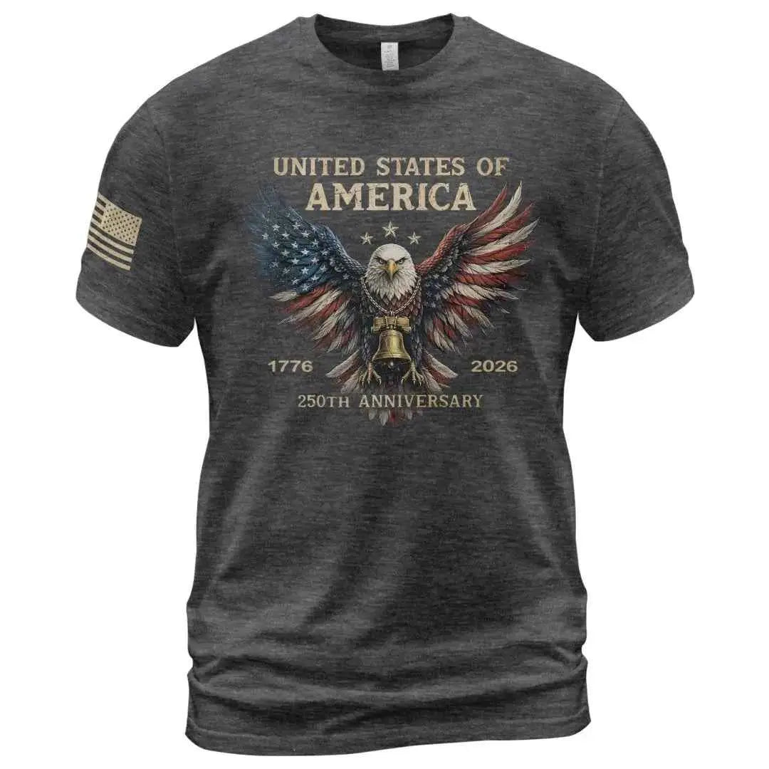2026 European And American Cross-Border New Amazon Independent Site Men's T-Shirt Summer Digital Print Men's Short-Sleeve