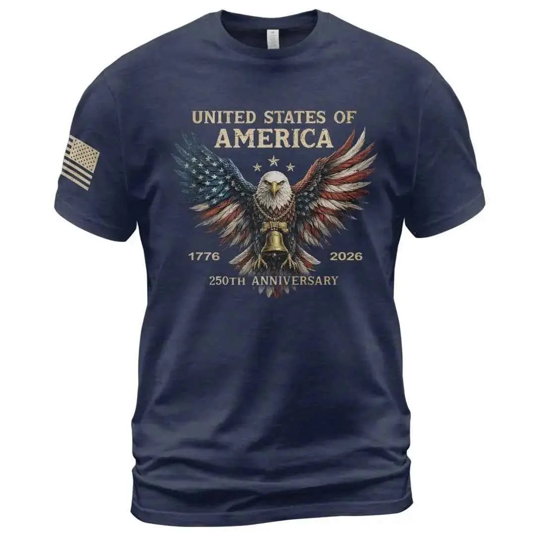 2026 European And American Cross-Border New Amazon Independent Site Men's T-Shirt Summer Digital Print Men's Short-Sleeve