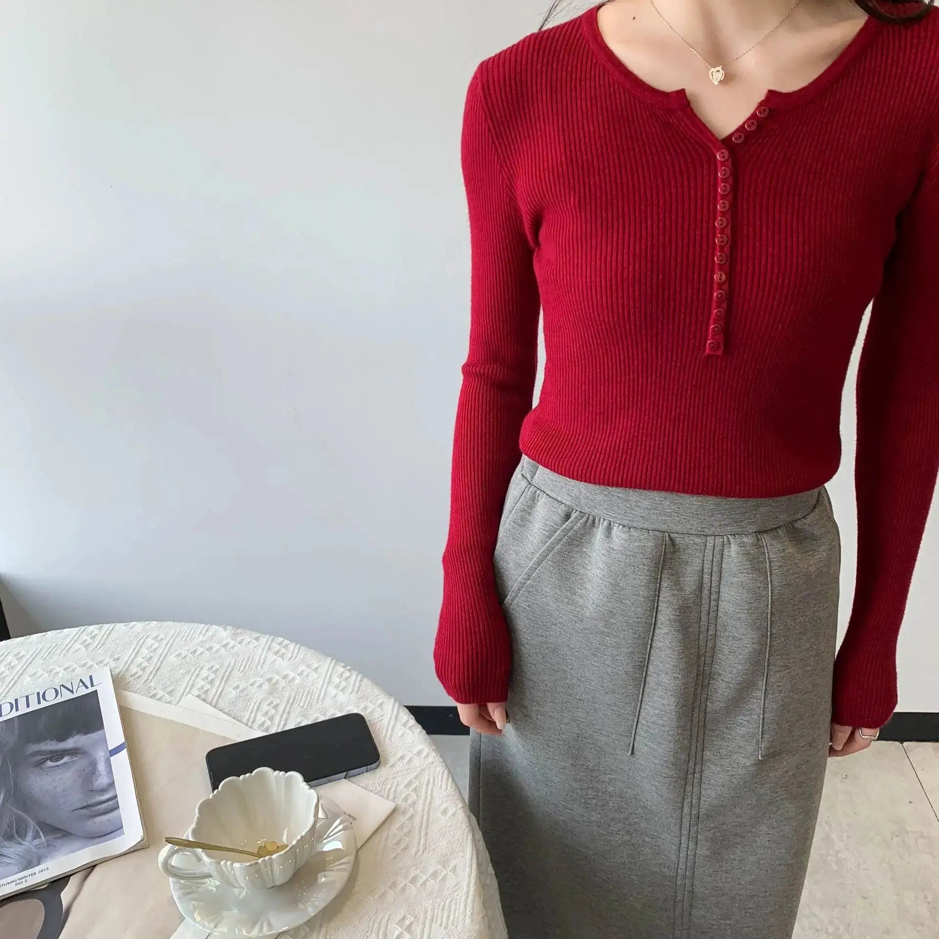 2026 Spring Autumn Basic Sweaters Knitted Women Sweater Button O-neck Pullovers Female Pullover Slim Solid Bold Stripes Tops luxecrown.co.uk