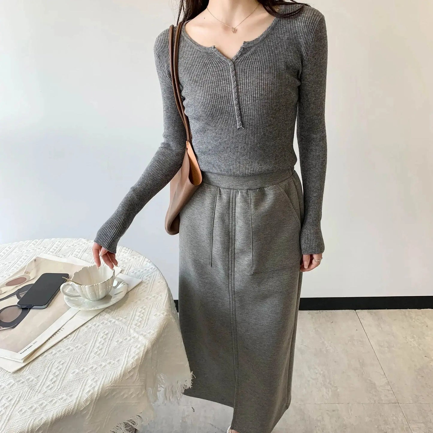 2026 Spring Autumn Basic Sweaters Knitted Women Sweater Button O-neck Pullovers Female Pullover Slim Solid Bold Stripes Tops luxecrown.co.uk