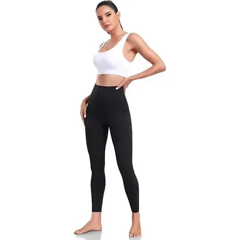 2026 Women's High-Waist Airlift Yoga Leggings Solid Color Tight Workout Pants for Pilates, Exercise Street Style luxecrown.co.uk