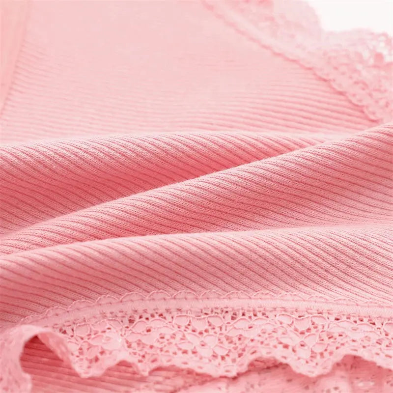 2PCS Cotton Panties for Women Sexy Lace Brazilian Briefs Female Low-Waist Cross Webbing Underpants Stretch Breathable Intimates luxecrown.co.uk