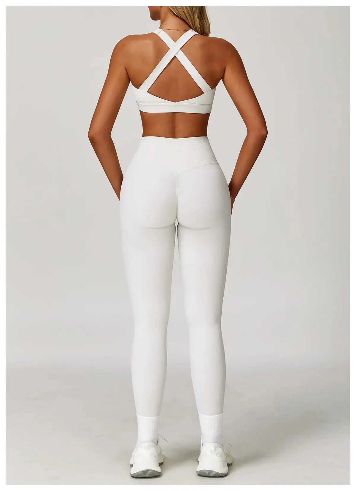 2PCS Fitness Suit Women's Tracksuit Yoga Sets Sportswear Workout Clothes Sports Bra High Waist Leggings Gym Clothing Sports Suit luxecrown.co.uk